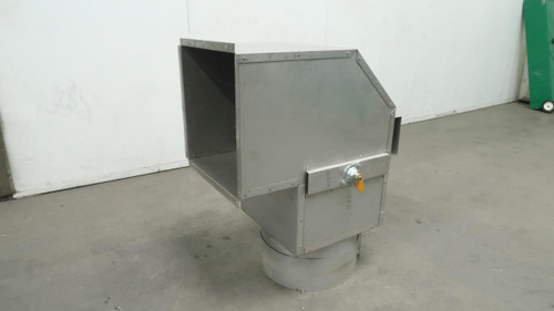 90 DEGREE DAMPER 16 GA SQUARE ROUND HEAVY DUTY M2232