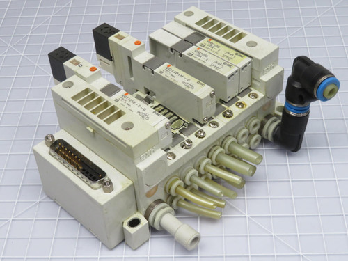 SMC VVQ1000-10A-1 VQ1101N-5 Manifold Solenoid Valve Assembly  For Sale