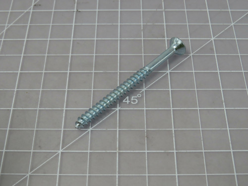 LOT OF 750 898 450 # 12-11X3IN WOOD SCREW PHIL FLAT HEAD ZINC CR+3 T192308