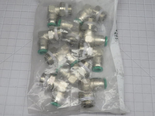 LOT OF 10 NUMATICS INW 109 308-023 WORLD THREAD 3/8 IN -1/2 IN FITTING T192743