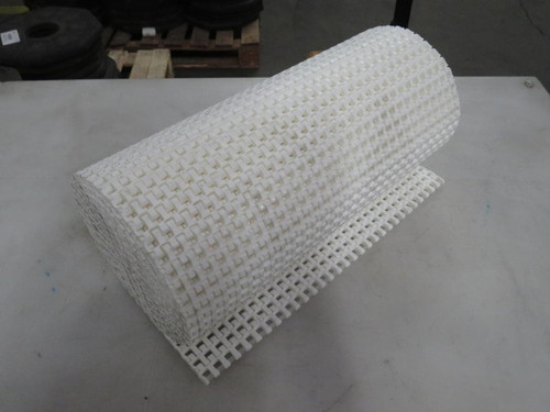 AM605 SMOOTH MESH POLYPROPYLENE WHITE CONVEYOR 10 FT X 15 IN T192868