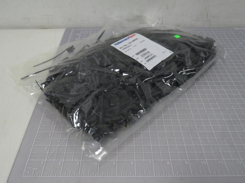 Lot of 500 Hellermann Tyton 133-00059  1-Piece Cable Tie & Edge Clip, 3.5" Long, EC5, Panel Thickness .04 - 0.12", 50 lb, PA66HS  For Sale