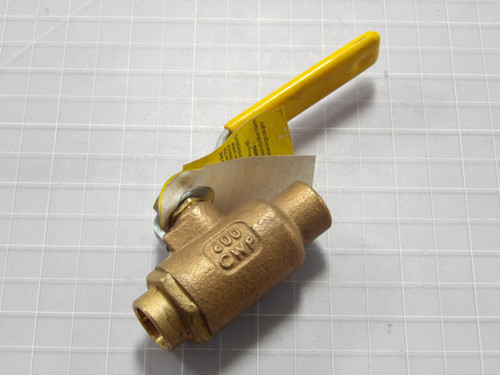 Apollo 70-203-01  ÃÂ©ÃÂÃÂ" Solder Bronze 2-Piece Ball Valve  For Sale