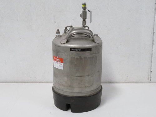 Alloy Products T304  Pressurized Chemical Canister  140 PSI   For Sale