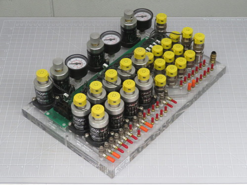 APPLIED MATERIALS CMS-458 0190-00064 PNEUMATIC VALVE PANEL ASSEMBLY T195970