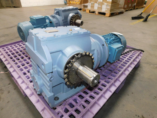 Guomao  GS87-Y3-4P-180-M1-ZPIEC  Right Angle Helical Worm Gear Reducer 180 Ratio  For Sale