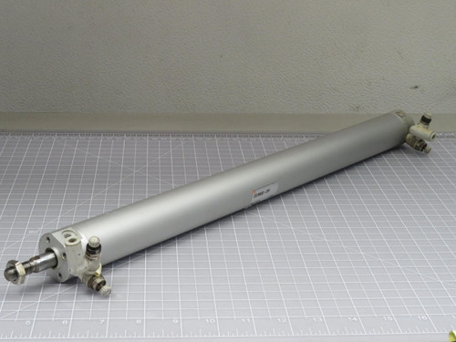 SMC  CG1BN32-400  Round Body Cylinder Double Acting Single Rod Rubber Bumper  1.0 MPa  For Sale