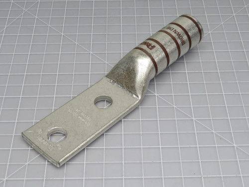 Lot of 6 Panduit  LCC500-12-6  Two Hole Cable Lug 500 mcm  For Sale