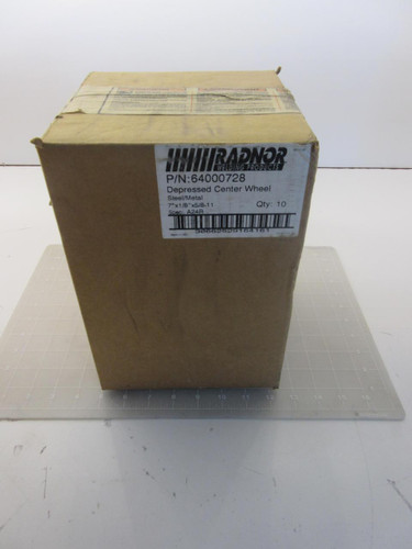 LOT OF 10 RADNOR 64000728 DEPRESSED CENTER WHEEL T52551