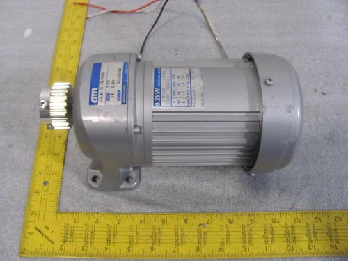 GTR G3LM-18-10-T020 AC INDUCTION GEARED MOTOR 0.2KW T11641