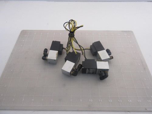 LOT OF 4 KOGANEI 050-4E1-01 SOLENOID AIR VALVE T52759