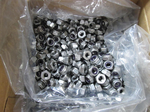LOT OF 4000 L79NTU066 37CNTUSS 3/8-16 HVY THN S/S WAXED NUTS T53352