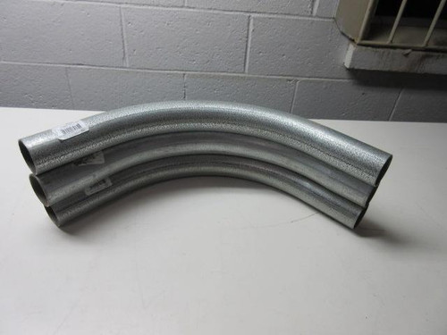 LOT OF 3 CONDUIT PIPE 1 1/2 ELBOW EMT T54370