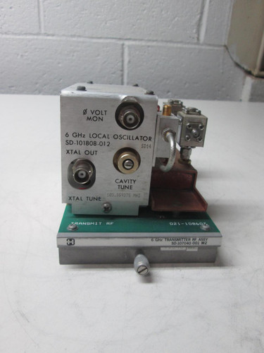 HARRIS FARINON 021-108607 SD-107040-001 M2 6 GHZ TRANSMITTER RF ASSY T54497