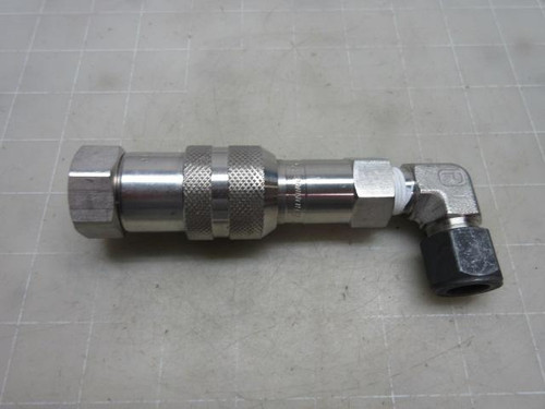PARKER FS-372-6FP 3/8" QUICK COUPLING MALE NIPPLE WITH FS-371-6FP FEMALE QUICK DISCONNECT  KEY88