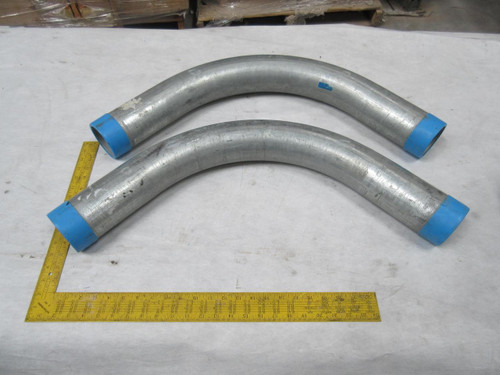 LOT OF 2 E100476 3" PIPE ELBOW T54825