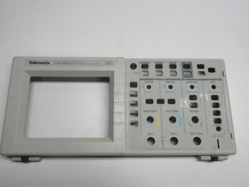 TEKTRONIX TDS 2012 TWO CHANNEL DIGITAL STORAGE OSCILLOSCOPE FRONT PANEL COVER T55409