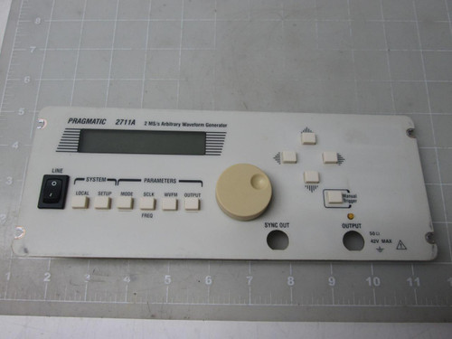 PRAGMATIC 2711A 2 MS/S ARBITRARY WAVEFORM GENERATOR FRONT PANEL T55457