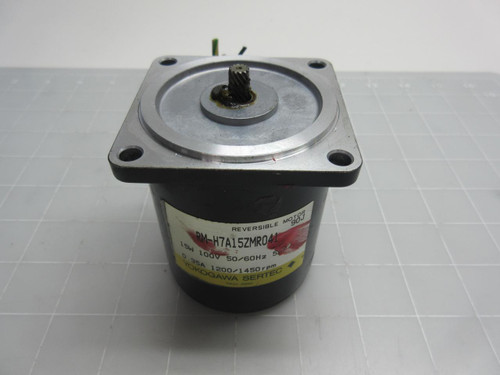 YOKOGAWA RM-H7A15ZMR041 REVERSIBLE MOTOR W/ GEAR HEAD T56231