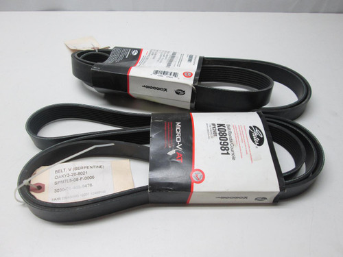 LOT OF 2 GATES  K080981 8PK2491 BELT  T56032