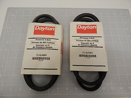LOT OF 2 DAYTON 4L440H PREMIUM V-BELT T57783