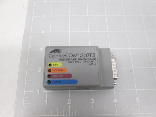 CENTRECOM 210TS TWISTED PAIR TRANSCEIVER IEEE 802.3 10 BASE T T57977