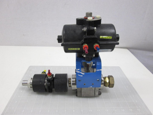 NELES JAMESBURY SP25-B 4B 3600 MT1 PNEUMATIC VALVE ASSEMBLY T58873