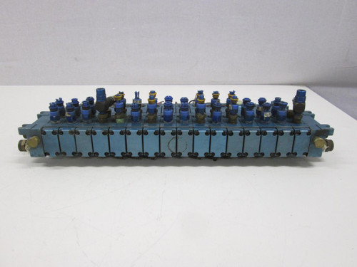 ASSEMBLY OF MAC B11C-PM-2218A-192 PME-221BAAB SOLENOID VALVES W/ MANIFOLD