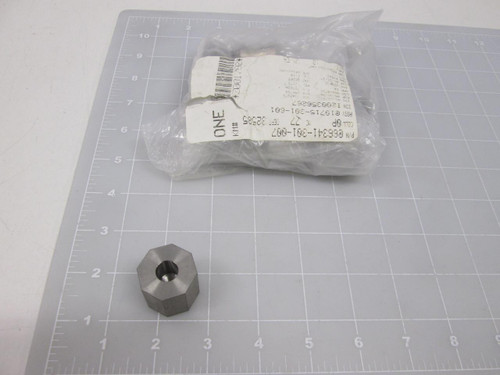 LOT OF 9 66341-301-007 10715-301-601 METAL OCTAGONAL NUTS T59803