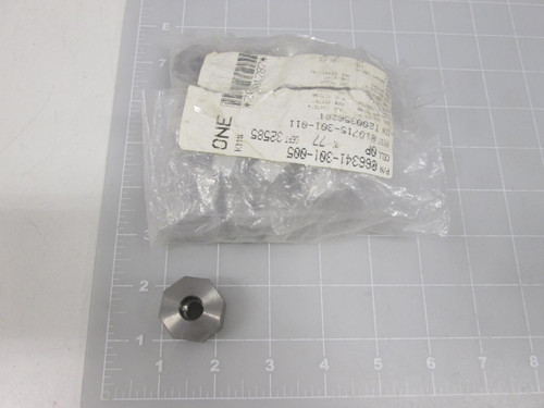 LOT OF 10 66341-301-005 10715-301-001 METAL OCTAGONAL NUTS T59804