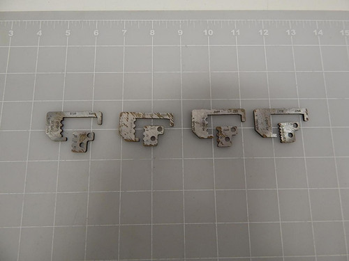 LOT OF 4 MIL-16878 L-5562 45-1611-1 45-1610-1 45-1608-1 STRIPPER BLADES T60171
