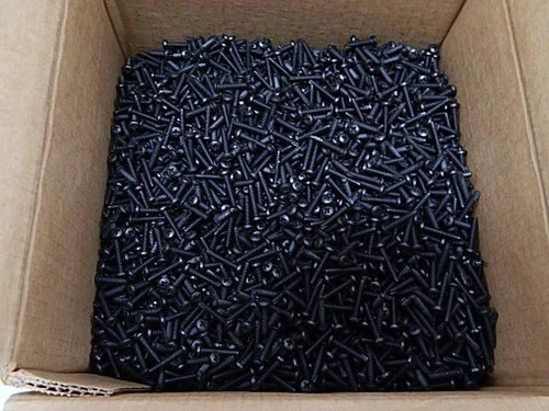 LOT OF 1380 COOPER7004A19H02 6-20X3/4 PHIL PAN 25 C/H STL BLACK SCREWS T57386