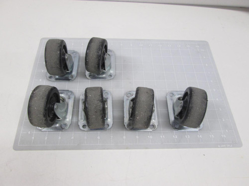 LOT OF 6 CASTER PLASTIC WHEEL T59675