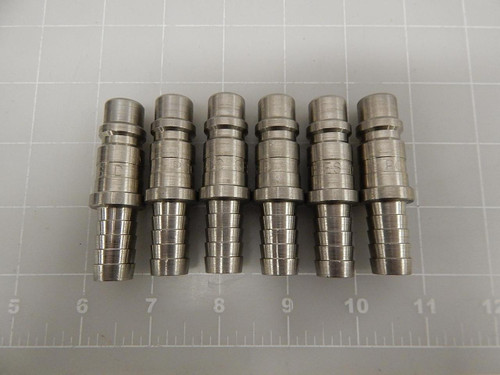 LOT OF 6 DIXON D4S4-S 1/2" IND NIPPLE T60582
