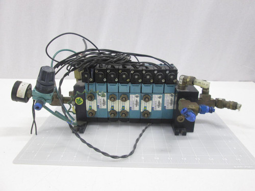 LOT OF 8 MAC 811C-PM-221BA-122 AIR VALVE T60650