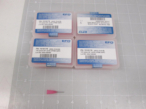 LOT OF 200 EFD 7018178 5120-B PRECISION DISPENSING TIPS T60727
