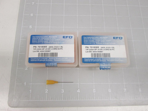 LOT OF 100 EFD 7018305 5123-1-B PRECISION DISPENSING TIPS T60730