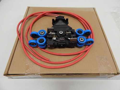 AERO-MOTIVE 1301240664 CL7635SZ COLLECTOR TROLLEY W 10 FT # 8 NEOPRENE RED CABLE