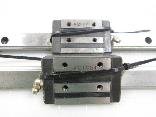 LOT OF 2 THK GSR20 BEARINGS W/ 18" RAILS T61340