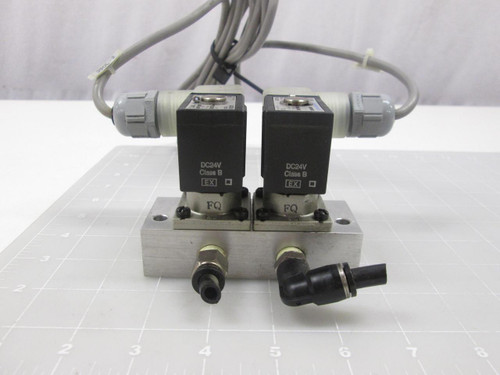 LOT OF 2 SMC VX2121 SOLENOID VALVE T61412