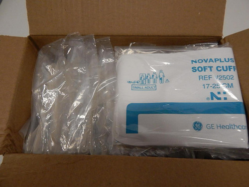 CASE OF 20 GE SOFT CUFF V2502 SMALL ADULT BLOOD PRESSURE CUFFS 17-25 CM T61694