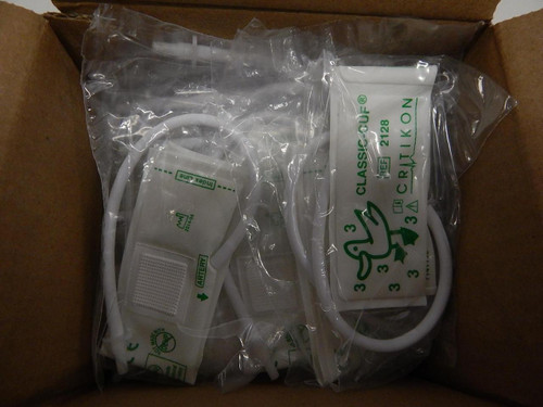 LOT OF 20 GE MEDICAL CRITIKON CLASSIC CUF 2128 NEONATAL #3 BLOOD PRESSURE CUFFS T61711