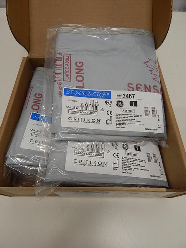 CASE OF 5 GE 2467 LARGE ADULT LONG BLOOD PRESSURE CUFF 31-40 CM T61782