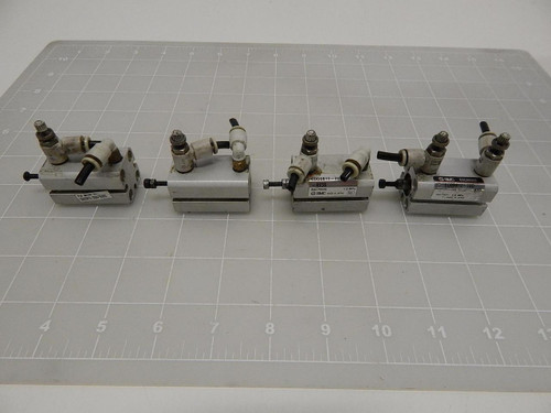 LOT OF 4 SMC CDQSB12-20D CYLINDER T61954