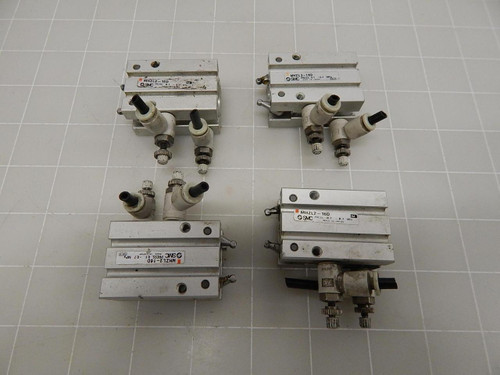 LOT OF 4 SMC MHZL2-16D LONG STROKE PARALLEL GRIPPER T61960