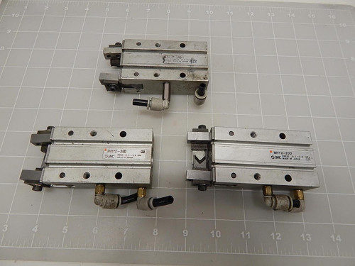 LOT OF 3 SMC MHY2-20D PNEUMATIC GRIPPER T61965