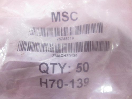 LOT OF 50 MSC H70-139 O-RING T62822