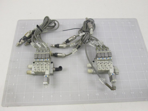 LOT OF 8 SMC SYJ3443-5L0U-Q SOLENOID VALVES T63879