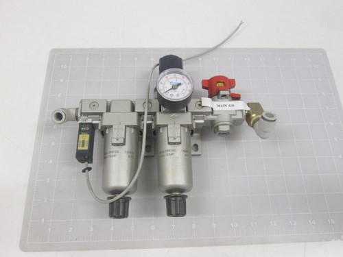 SMC AF30-03-2 AW30-N03-Z PNEUMATIC FILTER REGULATOR ASSEMBLY T64317