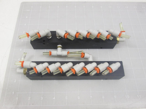 LOT OF 2 PNEUMATIC MANIFOLDS T64464